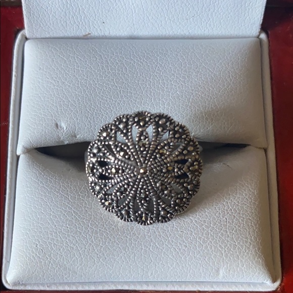 Jewelry - Sterling Silver Marcasites stone vintage ring